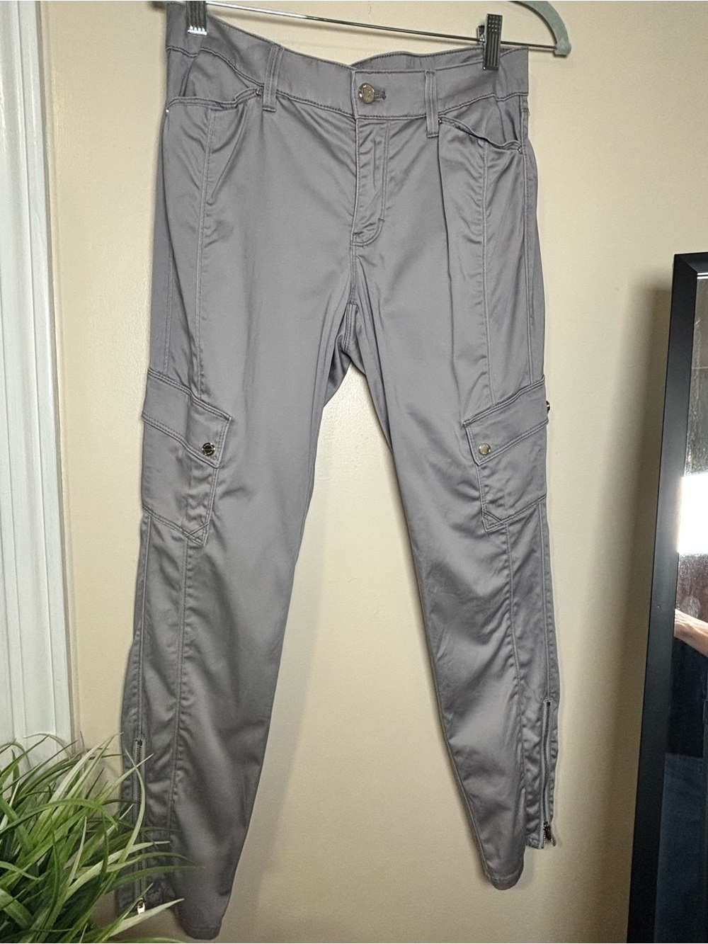 The Skinny Ankle Gray Utility Cargo Pants size 4